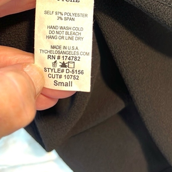 The Impeccable Pig,USA,Adorable V-Neck Mini Dress w/Elastic Waist,Classic Black - Picture 4 of 10